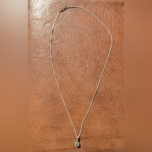 Minimalist Silver Necklace with Fine Chain